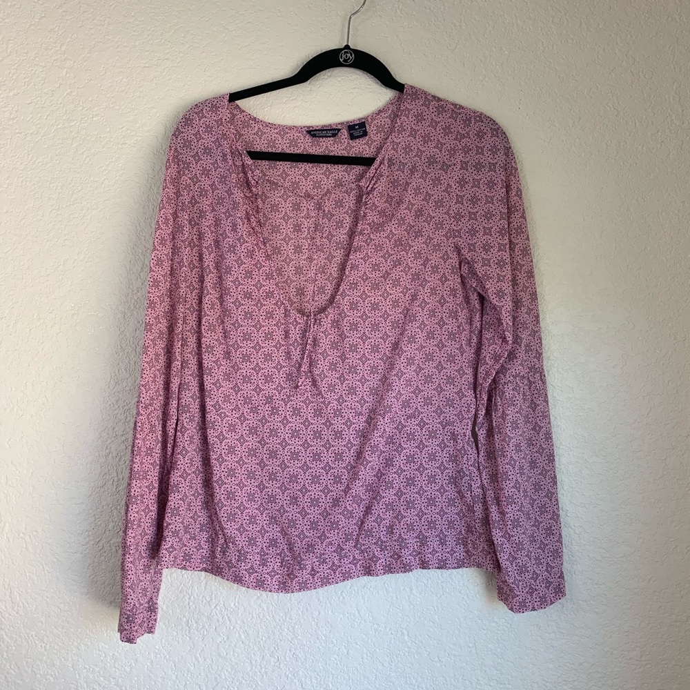 American eagle outfitters scoop neck blouse